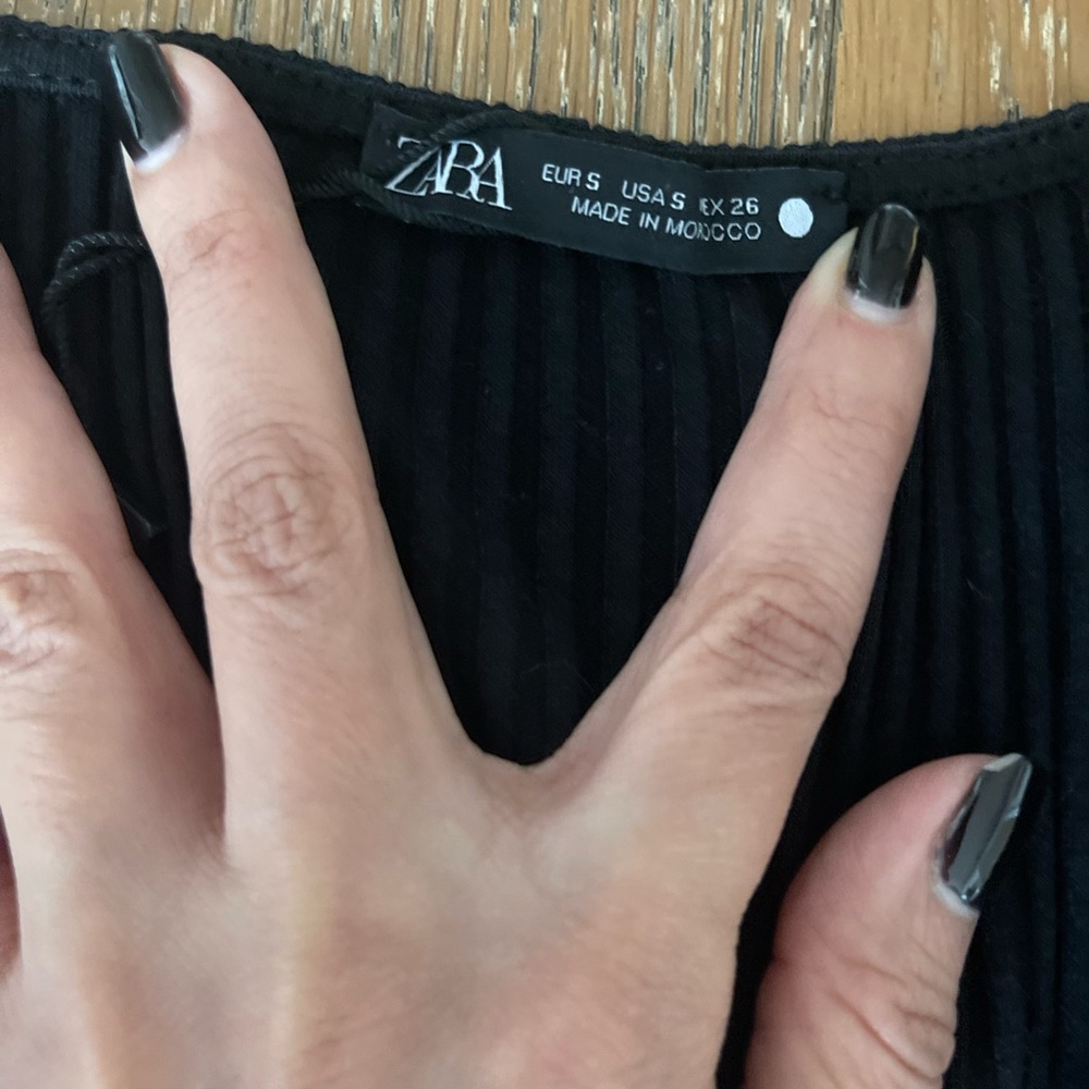 Zara Ribbed BodySuit Size S - Picture 2 of 2